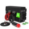 Invertteri Green Cell ® -invertterijännitemuunnin 24V - 230V 300W / 600W Puhdas siniaalto USB