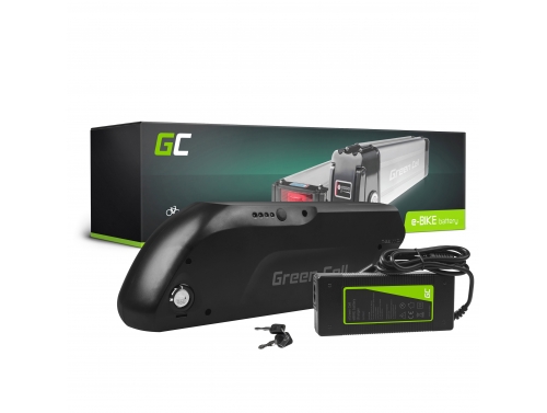 Green Cell Sähköpyörän Akku 36V 13Ah 468Wh Down Tube Ebike GX16-2P ja Laturi