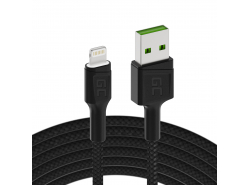 Kaapeli Lightning 2m LED Green Cell Ray, pikalatauksella Apple iPhoneen