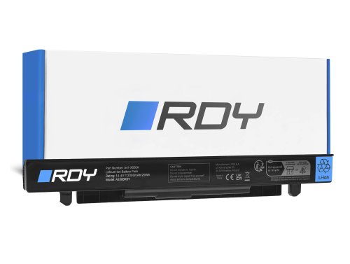Akku RDY A41-X550A tuotteeseen Asus X550 X550C X550CA X550CC X550L X550V R510 R510C R510CA R510J R510JK R510L R510LA A550 F550