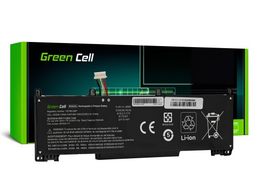 Green Cell Akku RH03XL M02027-005 tuotteeseen HP ProBook 430 G8 440 G8 445 G8 450 G8 630 G8 640 G8 650 G8