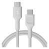USB-C-kaapeli 1,2m 100W Greencell PowerStream Pikalataus PD Snow White