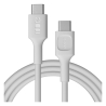 USB-C-kaapeli 2m 100W Greencell PowerFlex Pikalataus PD Snow White